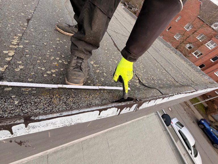Leckortung am Flachdach in Hürth