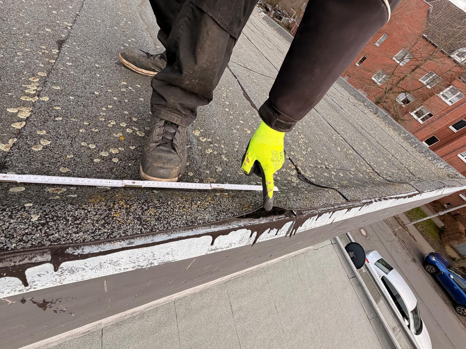 Leckortung am Flachdach in Hürth