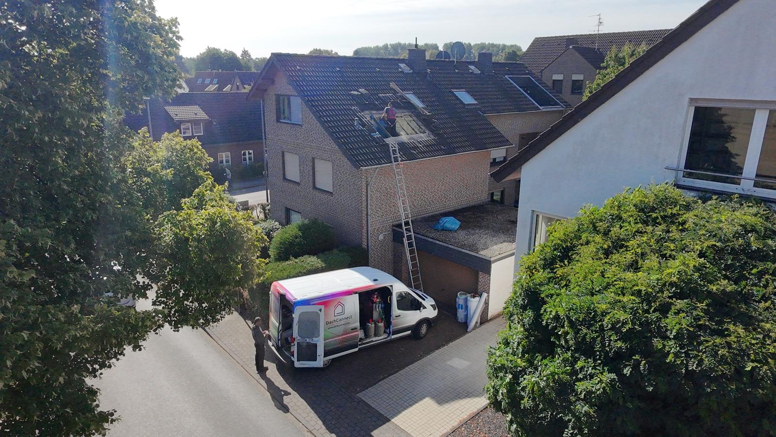 Marderschaden am Dach in Aachen